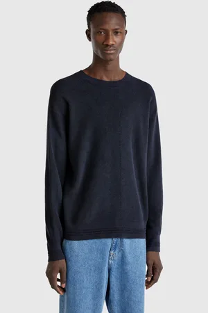 Benetton Gestrickter Pullover Aus Reiner Baumwolle