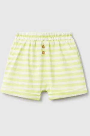 Benetton Gestreifte Shorts Mit Bündchen