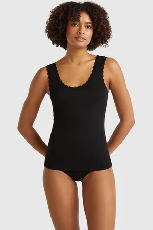 Benetton Tanktop Aus Modal Mit Spitze