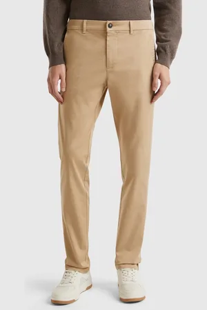 Benetton Slim Fit Chinohose Aus Stretch-baumwolle