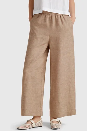 Benetton Hose Mit Weitem Bein