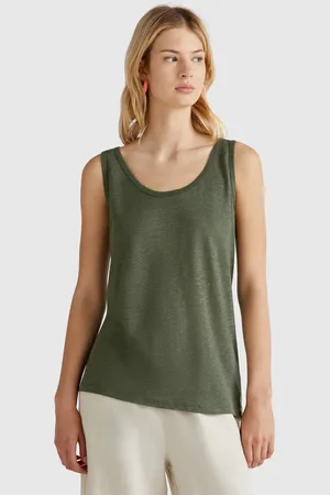 Benetton Tanktop Aus Reinem Leinen