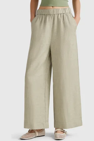 Benetton Hose Mit Weitem Bein