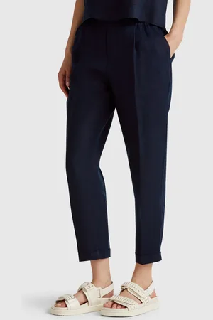 Benetton Hose Mit Normaler Passform Aus Reinem Leinen