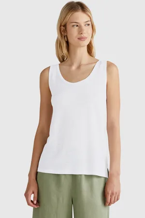 Benetton Tanktop Aus Reinem Leinen