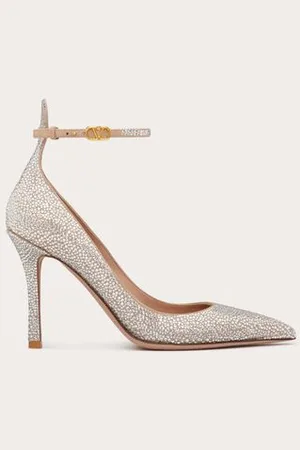 VALENTINO GARAVANI GARAVANI TAN-GO PUMPS MIT KRISTALLEN, 100 MM Frau 36.5
