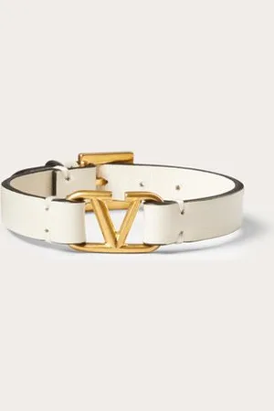 VALENTINO GARAVANI ARMBAND VLOGO SIGNATURE AUS KALBSLEDER Frau UNI