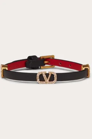 VALENTINO GARAVANI VLOGO SIGNATURE ARMBAND AUS LEDER Frau UNI