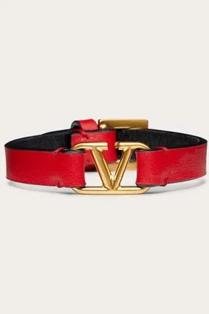 VALENTINO GARAVANI ARMBAND VLOGO SIGNATURE AUS KALBSLEDER Frau UNI