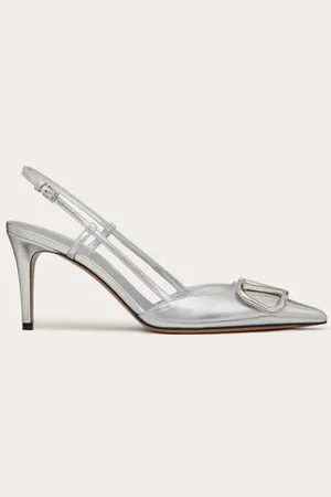 VALENTINO GARAVANI VLOGO SIGNATURE SLINGPUMPS AUS LACKIERTEM NAPPALEDER, 80 MM Frau 35