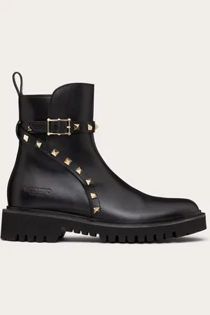 VALENTINO GARAVANI ROCKSTUD ANKLEBOOTS AUS KALBSLEDER, 40 MM Frau 36