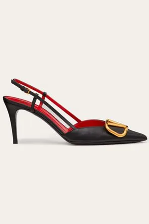 VALENTINO GARAVANI Slingback-Pumps VLogo Signature aus Kalbsleder mit 80 mm-Absatz Frau 34.5