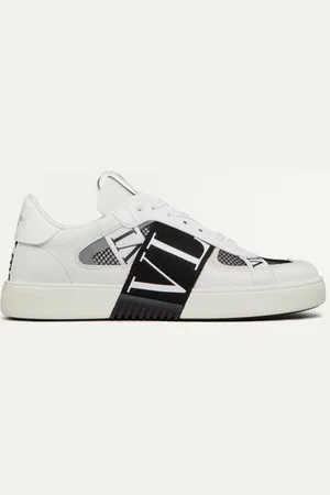 VALENTINO GARAVANI LOW-TOP-SNEAKER VL7N AUS KALBSLEDER UND MESH MIT BÄNDERN Mann 38