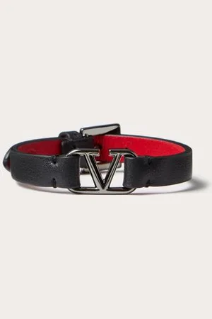 VALENTINO GARAVANI ARMBAND VLOGO SIGNATURE AUS LEDER Mann UNI