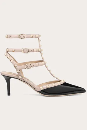 VALENTINO GARAVANI RIEMCHEN-PUMPS ROCKSTUD 65 MM Frau 34.5