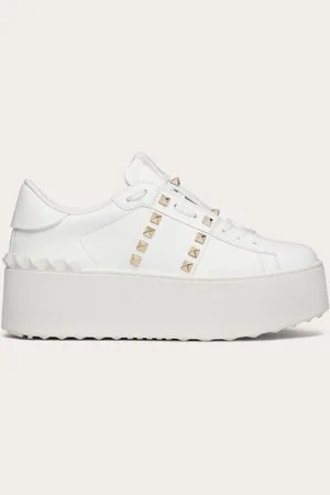 VALENTINO GARAVANI FLATFORM ROCKSTUD UNTITLED SNEAKER AUS KALBSLEDER Frau 34