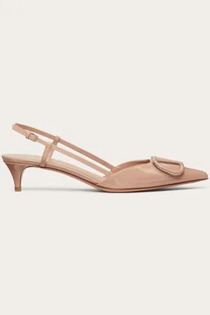VALENTINO GARAVANI Slingback-Pumps VLogo Signature aus Lackleder mit 40 mm-Absatz Frau 35.5