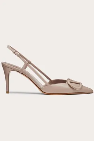 VALENTINO GARAVANI SLINGBACK-PUMPS VLOGO SIGNATURE AUS KALBSLEDER MIT 80 MM-ABSATZ Frau 34.5