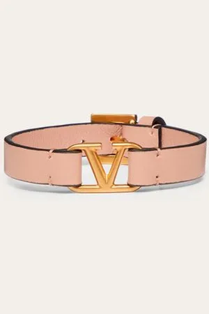 VALENTINO GARAVANI ARMBAND VLOGO SIGNATURE AUS KALBSLEDER Frau UNI