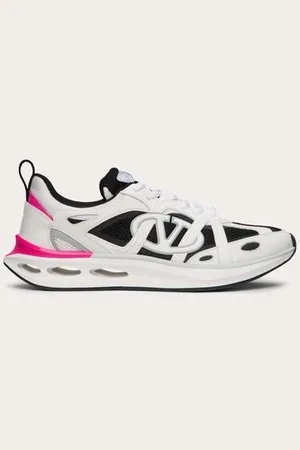 VALENTINO GARAVANI VLOGO EASYJOG SNEAKER AUS KALBSLEDER UND STOFF Frau 35.5