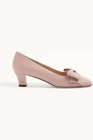 VALENTINO GARAVANI BOWOW PUMPS AUS ZIEGENLEDER 45 MM Frau 35.5