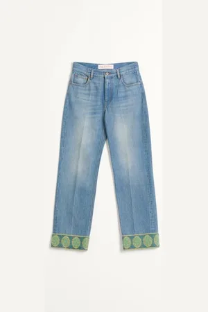 VALENTINO HOSE MIT JACQUARD-BESATZ Frau 24