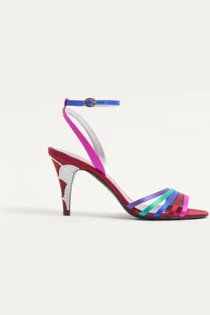 VALENTINO GARAVANI LADYCRUSH SANDALEN AUS SATIN MIT KRISTALLEN 85 MM Frau 35.5
