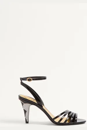 VALENTINO GARAVANI LADYCRUSH LACKLEDERSANDALE MIT KRISTALLEN 85 MM Frau 35.5