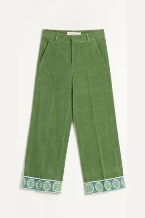 VALENTINO HOSE AUS GEWASCHENEM BAUMWOLL-LEINEN-SAMT MIT JACQUARD-SÄUMEN Mann 46