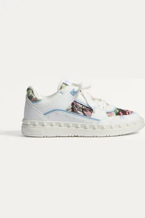VALENTINO GARAVANI FREEDOTS LOW-TOP SNEAKER AUS KALBSLEDER UND STOFF Mann 39