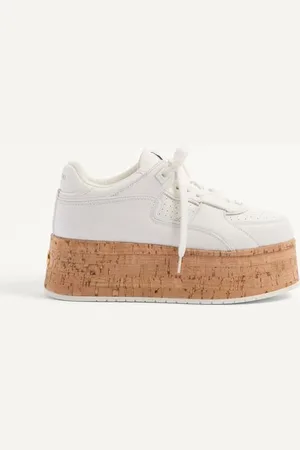 VALENTINO GARAVANI FREEDOTS XL SNEAKERS AUS KALBSLEDER UND KORK Frau 35.5