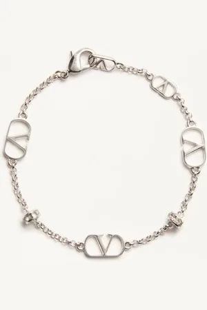 VALENTINO GARAVANI VLOGO SIGNATURE ARMBAND AUS METALL MIT KRISTALLEN Frau M