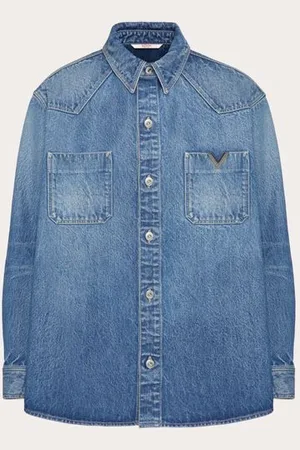 VALENTINO HEMD MIT V-DETAIL AUS METALL Mann 48