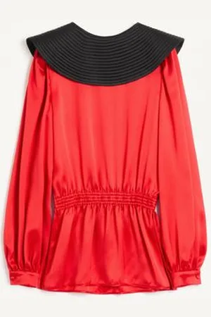VALENTINO DOPPEL-SATIN-TOP Frau 36