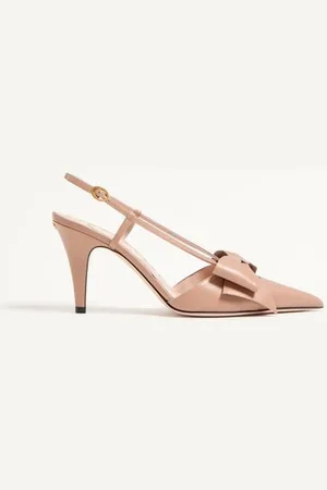VALENTINO GARAVANI BOWOW SLINGPUMPS AUS ZIEGENLEDER, 85 MM Frau 35.5