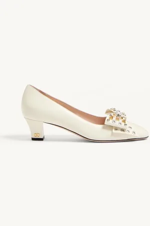 VALENTINO GARAVANI BOWOW PUMPS AUS ZIEGENLEDER MIT STUDS 45 MM Frau 35.5
