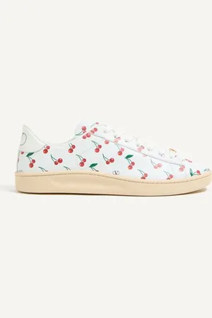 VALENTINO GARAVANI ROYCO SNEAKER AUS NAPPA-KALBSLEDER MIT CHERRYFIC-MUSTER Mann 39