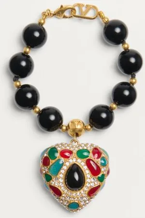 VALENTINO GARAVANI COEUR ROYAL ARMBAND AUS METALL, KUNSTHARZ, EMAILLE UND SWAROVSKI® KRISTALLEN Frau M