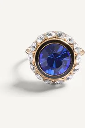VALENTINO GARAVANI VLOGO SIGNATURE RING AUS METALL, EMAILLE UND KRISTALLEN Frau 11