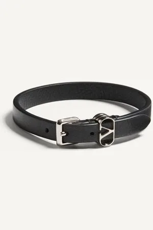 VALENTINO GARAVANI GARAVANI OVALETTE ARMBAND AUS KALBSLEDER Mann UNI