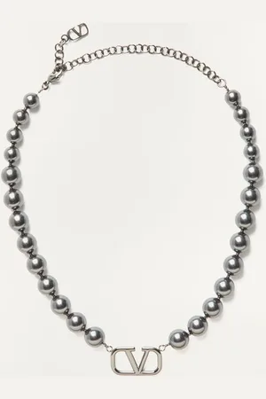 VALENTINO GARAVANI CHOKER VLOGO SIGNATURE AUS METALL MIT SWAROVSKI®-PERLEN Mann UNI