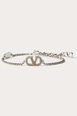 VALENTINO GARAVANI ARMBAND VLOGO SIGNATURE AUS METALL MIT SWAROVSKI®-KRISTALLEN Frau UNI
