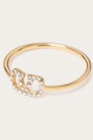 VALENTINO GARAVANI RING VLOGO SIGNATURE AUS METALL MIT SWAROVSKI®-KRISTALLEN Frau 11