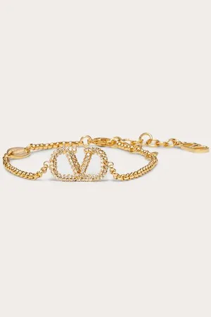 VALENTINO GARAVANI ARMBAND VLOGO SIGNATURE AUS METALL MIT SWAROVSKI®-KRISTALLEN Frau UNI