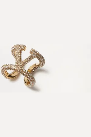 VALENTINO GARAVANI RING „VLOGO SIGNATURE“ AUS METALL MIT SWAROVSKI®-KRISTALLEN Frau 11