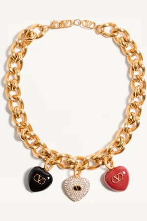 VALENTINO GARAVANI COEUR ROYAL HALSKETTE AUS METALL, EMAILLE UND SWAROVSKI® KRISTALLEN Frau UNI