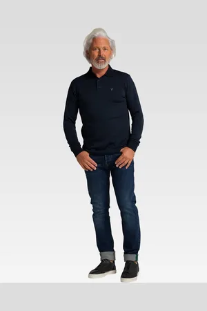 Carlo Colucci Langarm-Poloshirt