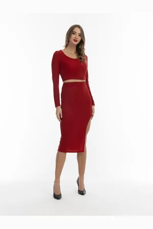 Faina Cropped Jersey-Top