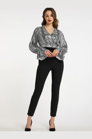 Faina Wickelbluse mit Pailletten