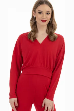 Faina Cropped Langarm-Shirt